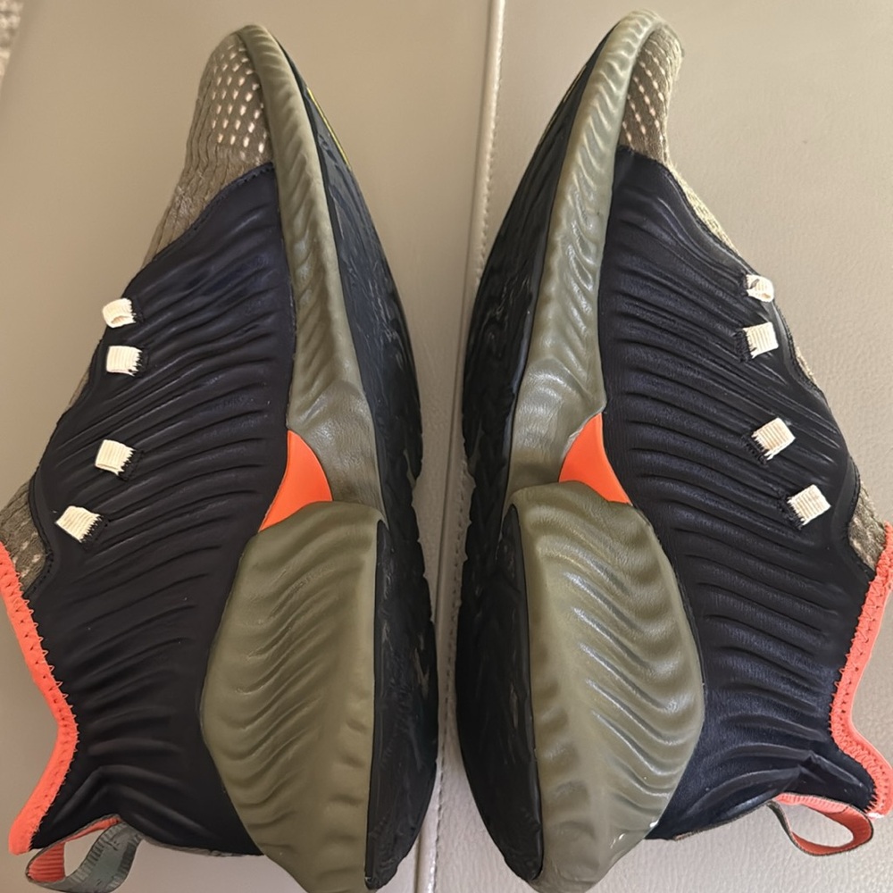 Adidas AlphaBounce Instinct CC M Olive Green Slip On Running‎ Shoes Men's Sz 12 - Picture 6 of 12